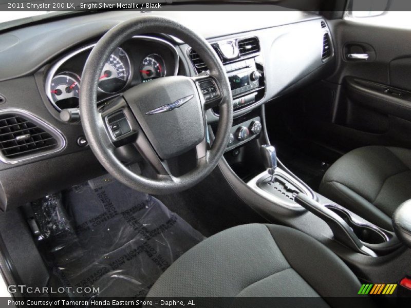 Bright Silver Metallic / Black 2011 Chrysler 200 LX