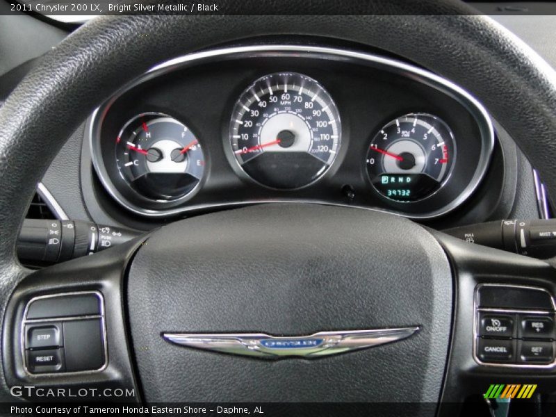 Bright Silver Metallic / Black 2011 Chrysler 200 LX