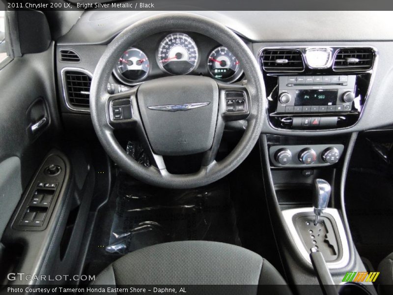 Bright Silver Metallic / Black 2011 Chrysler 200 LX