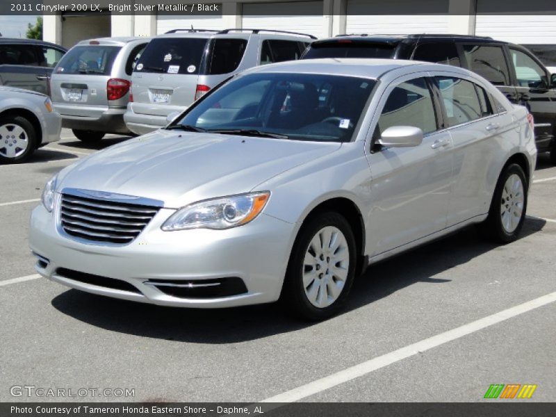 Bright Silver Metallic / Black 2011 Chrysler 200 LX