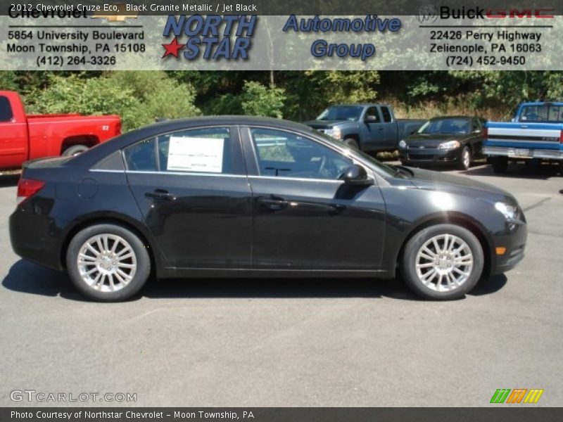 Black Granite Metallic / Jet Black 2012 Chevrolet Cruze Eco