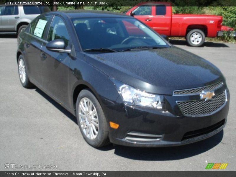 Black Granite Metallic / Jet Black 2012 Chevrolet Cruze Eco