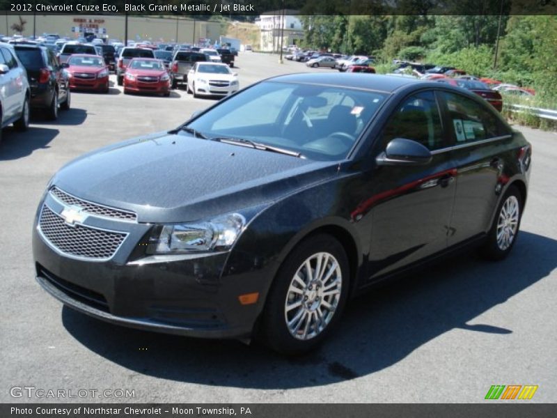 Black Granite Metallic / Jet Black 2012 Chevrolet Cruze Eco