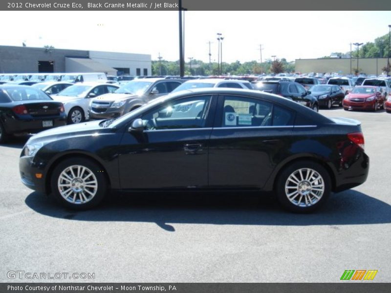 Black Granite Metallic / Jet Black 2012 Chevrolet Cruze Eco