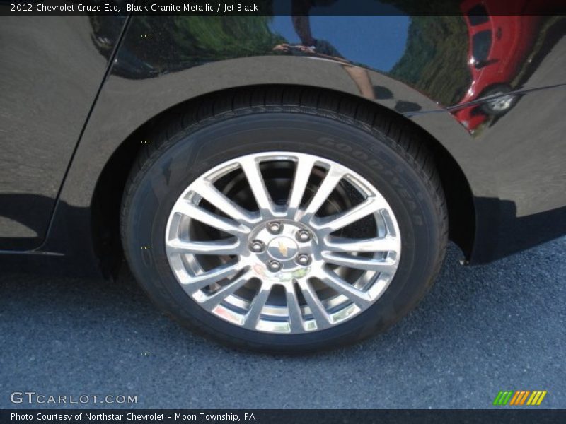 Black Granite Metallic / Jet Black 2012 Chevrolet Cruze Eco