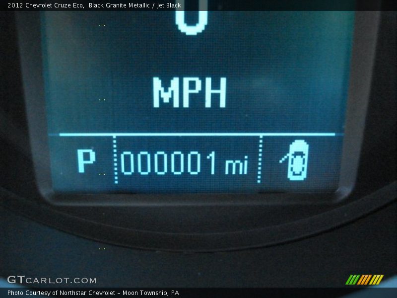 Black Granite Metallic / Jet Black 2012 Chevrolet Cruze Eco