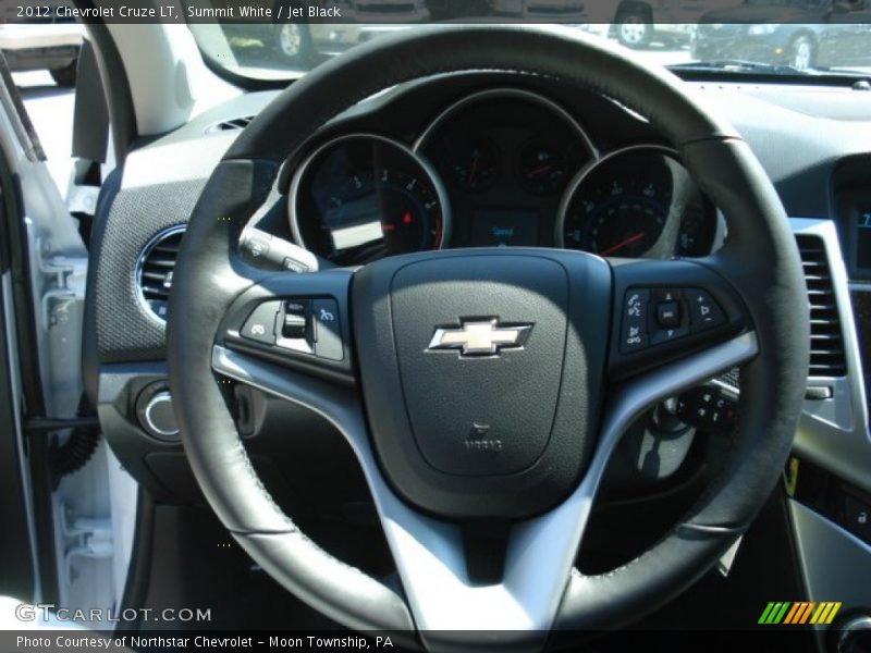 Summit White / Jet Black 2012 Chevrolet Cruze LT