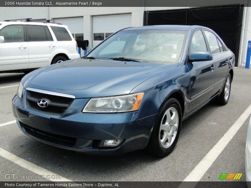 Aquamarine Pearl / Beige 2006 Hyundai Sonata GLS