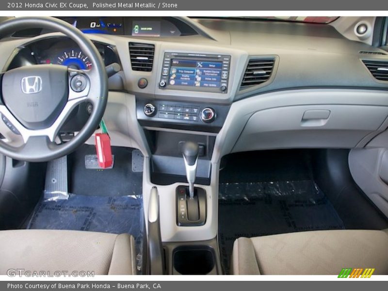 Polished Metal Metallic / Stone 2012 Honda Civic EX Coupe