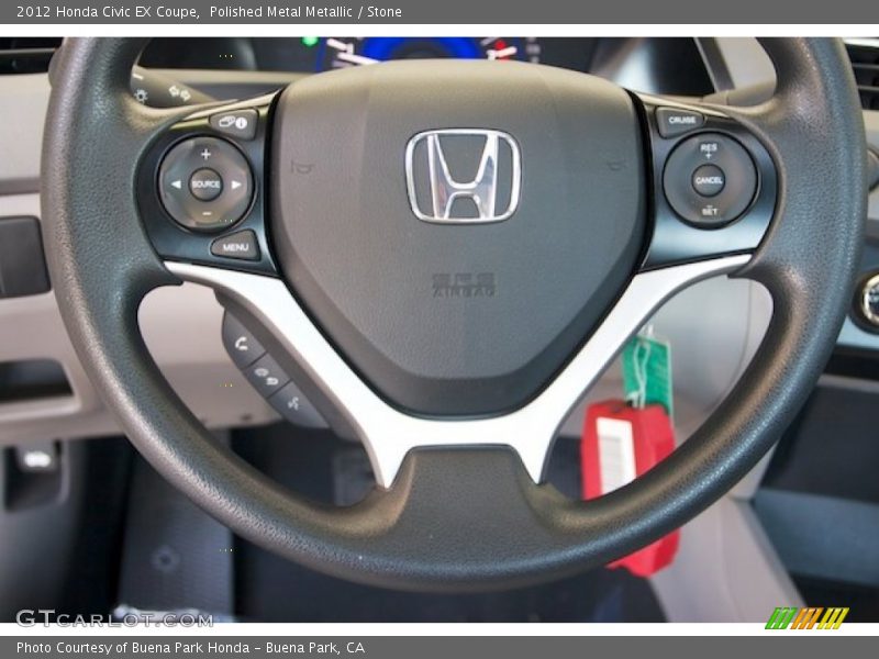 Polished Metal Metallic / Stone 2012 Honda Civic EX Coupe