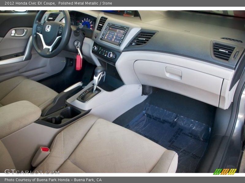 Polished Metal Metallic / Stone 2012 Honda Civic EX Coupe