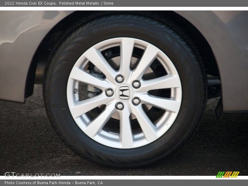 Polished Metal Metallic / Stone 2012 Honda Civic EX Coupe