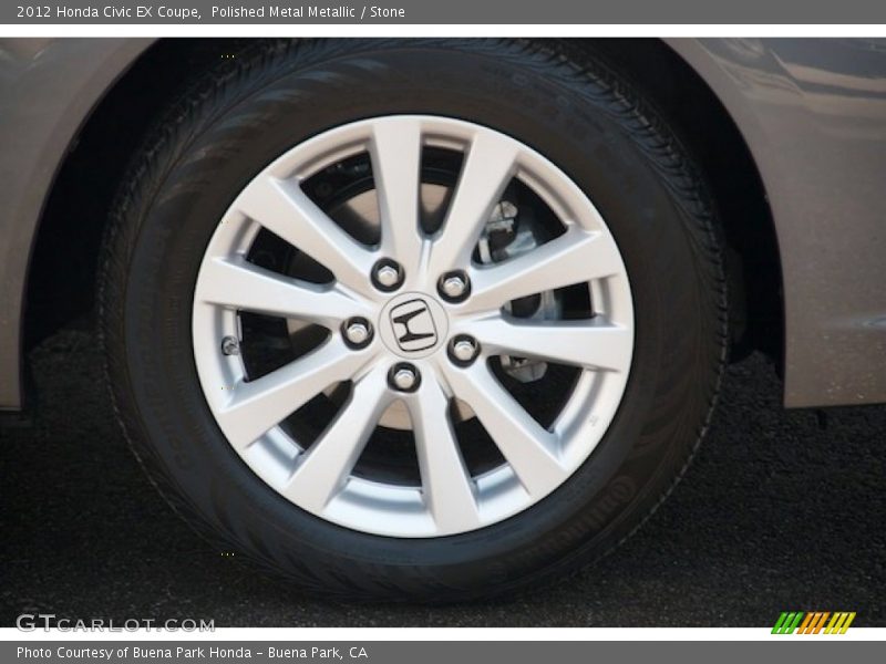 Polished Metal Metallic / Stone 2012 Honda Civic EX Coupe