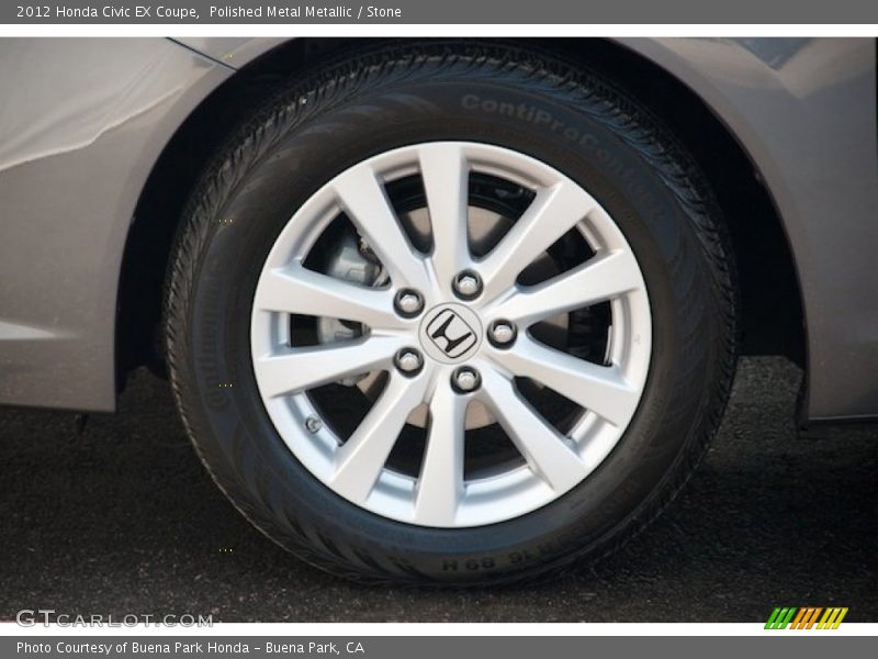 Polished Metal Metallic / Stone 2012 Honda Civic EX Coupe