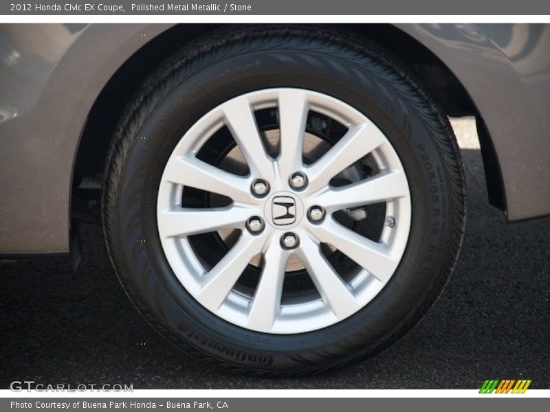 Polished Metal Metallic / Stone 2012 Honda Civic EX Coupe