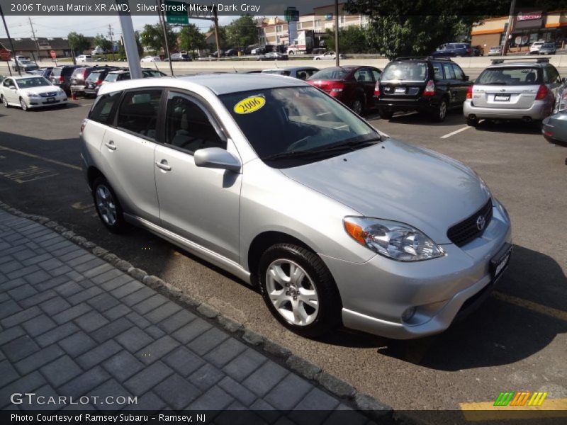 Silver Streak Mica / Dark Gray 2006 Toyota Matrix XR AWD
