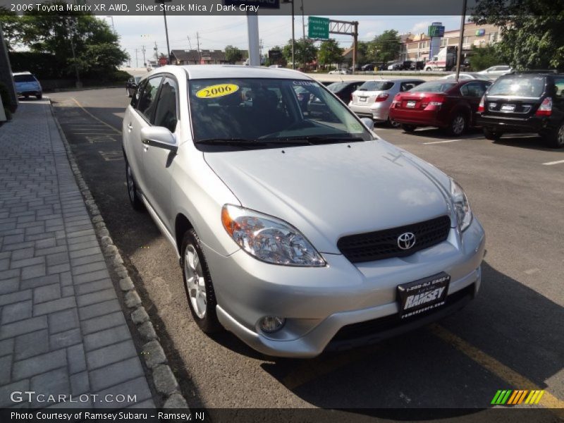 Silver Streak Mica / Dark Gray 2006 Toyota Matrix XR AWD
