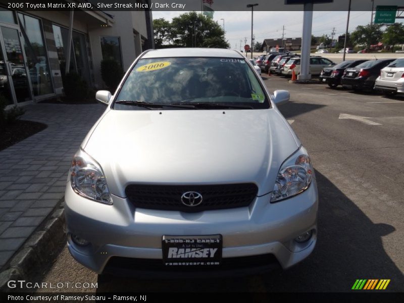 Silver Streak Mica / Dark Gray 2006 Toyota Matrix XR AWD