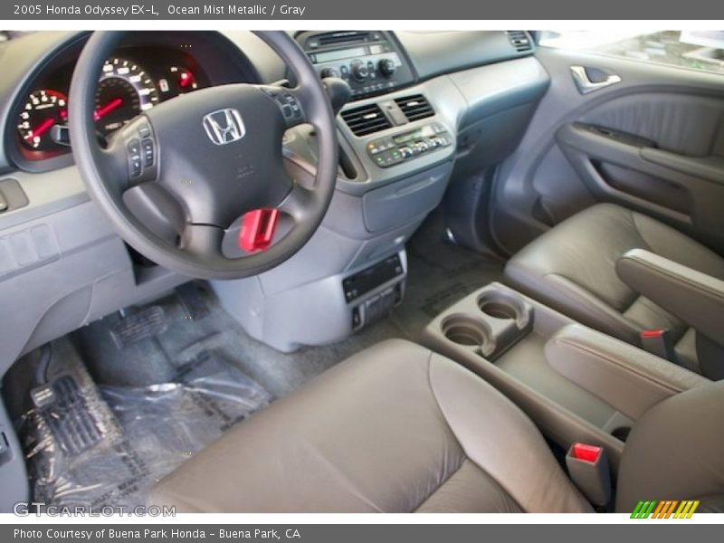 Ocean Mist Metallic / Gray 2005 Honda Odyssey EX-L