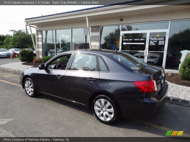 Dark Gray Metallic / Carbon Black 2010 Subaru Impreza 2.5i Sedan