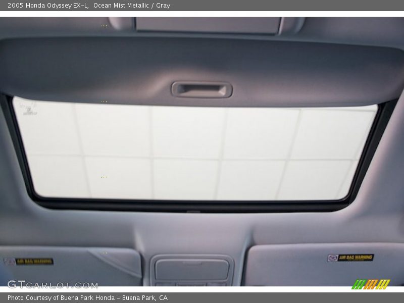 Ocean Mist Metallic / Gray 2005 Honda Odyssey EX-L