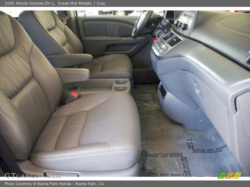 Ocean Mist Metallic / Gray 2005 Honda Odyssey EX-L