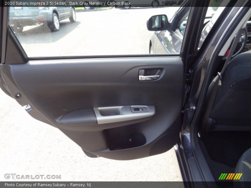 Dark Gray Metallic / Carbon Black 2010 Subaru Impreza 2.5i Sedan