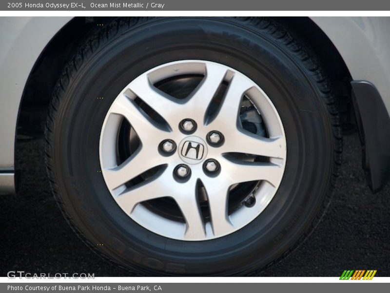 Ocean Mist Metallic / Gray 2005 Honda Odyssey EX-L