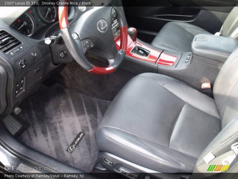Smokey Granite Mica / Black 2007 Lexus ES 350