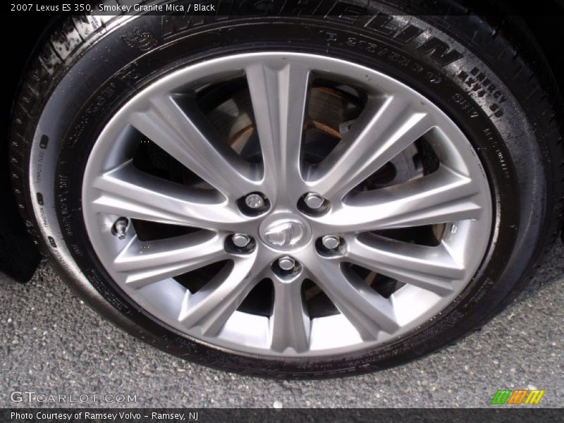 Smokey Granite Mica / Black 2007 Lexus ES 350
