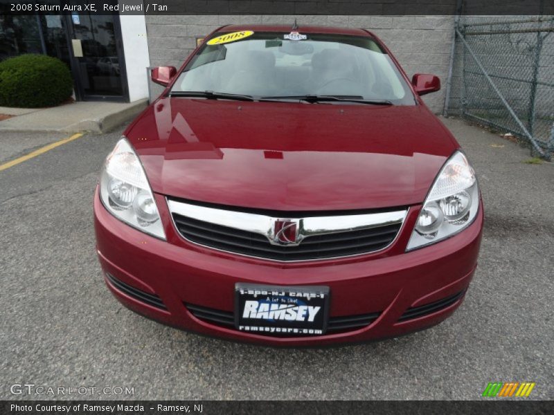 Red Jewel / Tan 2008 Saturn Aura XE