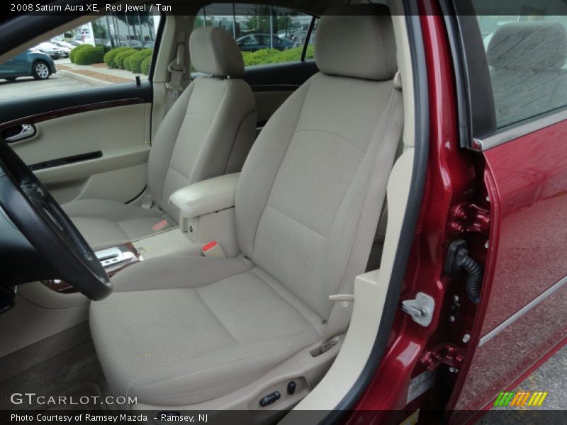 Red Jewel / Tan 2008 Saturn Aura XE