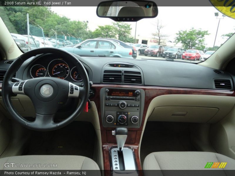 Red Jewel / Tan 2008 Saturn Aura XE
