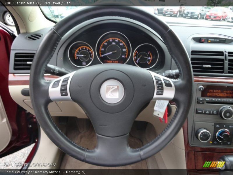 Red Jewel / Tan 2008 Saturn Aura XE