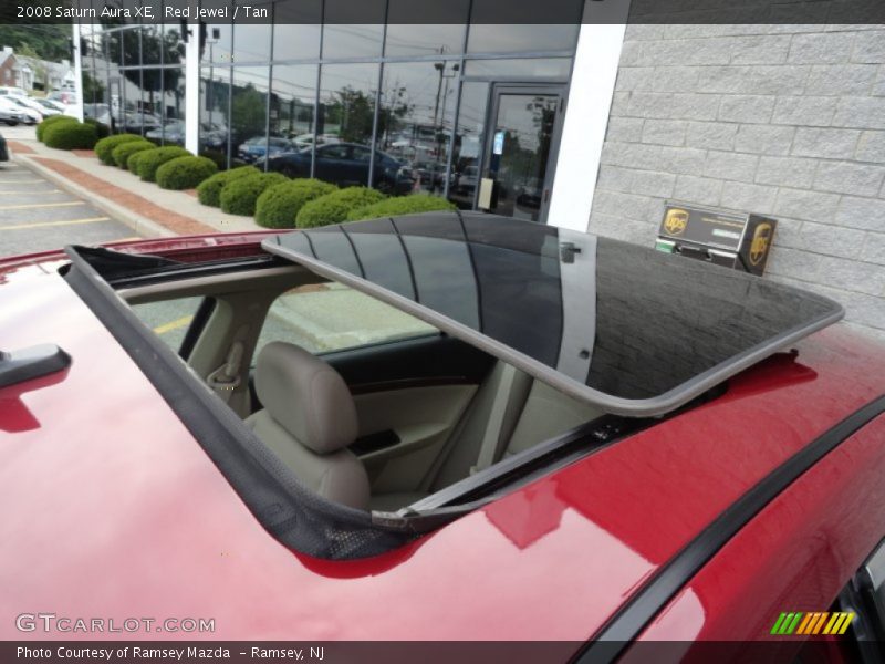 Red Jewel / Tan 2008 Saturn Aura XE