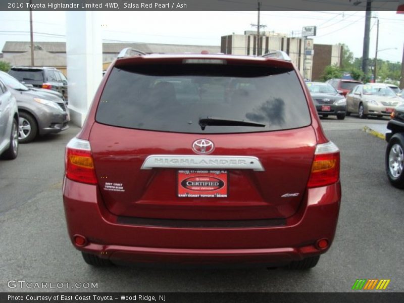 Salsa Red Pearl / Ash 2010 Toyota Highlander Limited 4WD