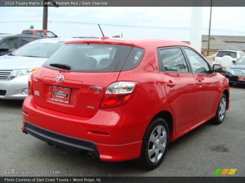 Radiant Red / Dark Charcoal 2010 Toyota Matrix S AWD