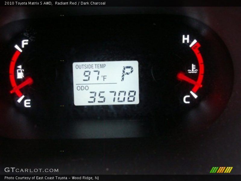 Radiant Red / Dark Charcoal 2010 Toyota Matrix S AWD