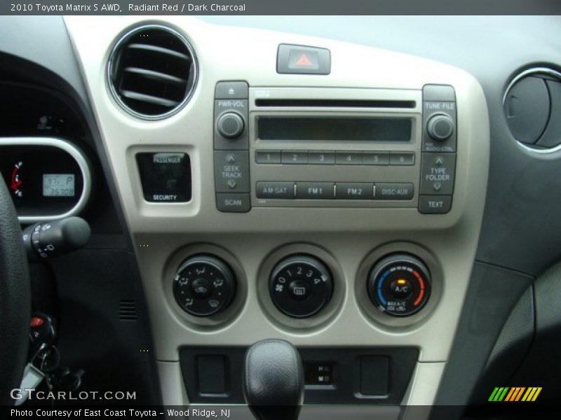 Radiant Red / Dark Charcoal 2010 Toyota Matrix S AWD