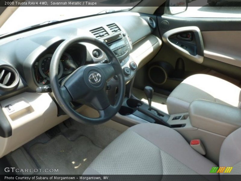 Savannah Metallic / Taupe 2008 Toyota RAV4 4WD