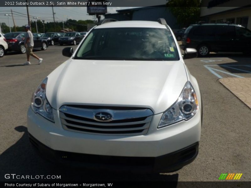 Satin White Pearl / Warm Ivory 2012 Subaru Outback 2.5i