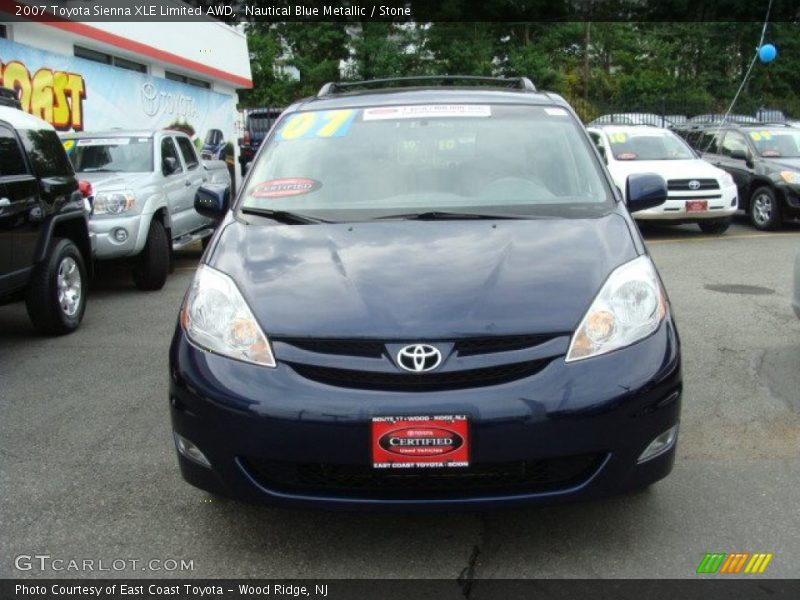 Nautical Blue Metallic / Stone 2007 Toyota Sienna XLE Limited AWD