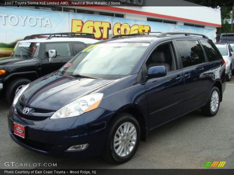 Nautical Blue Metallic / Stone 2007 Toyota Sienna XLE Limited AWD