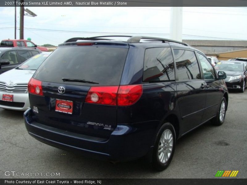 Nautical Blue Metallic / Stone 2007 Toyota Sienna XLE Limited AWD