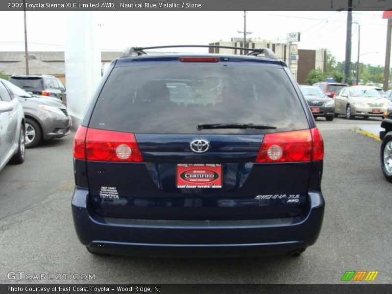 Nautical Blue Metallic / Stone 2007 Toyota Sienna XLE Limited AWD