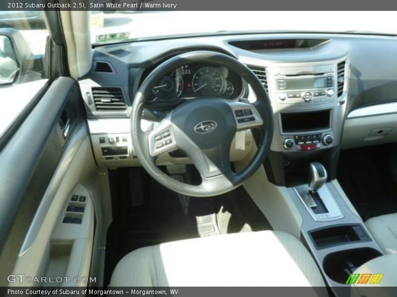 Satin White Pearl / Warm Ivory 2012 Subaru Outback 2.5i