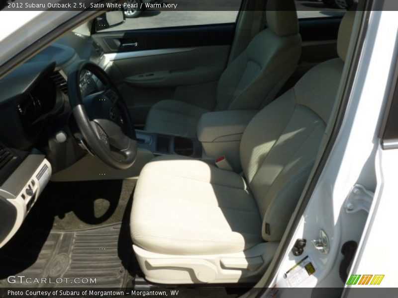 Satin White Pearl / Warm Ivory 2012 Subaru Outback 2.5i