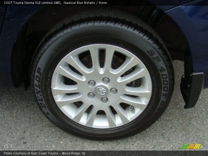 Nautical Blue Metallic / Stone 2007 Toyota Sienna XLE Limited AWD