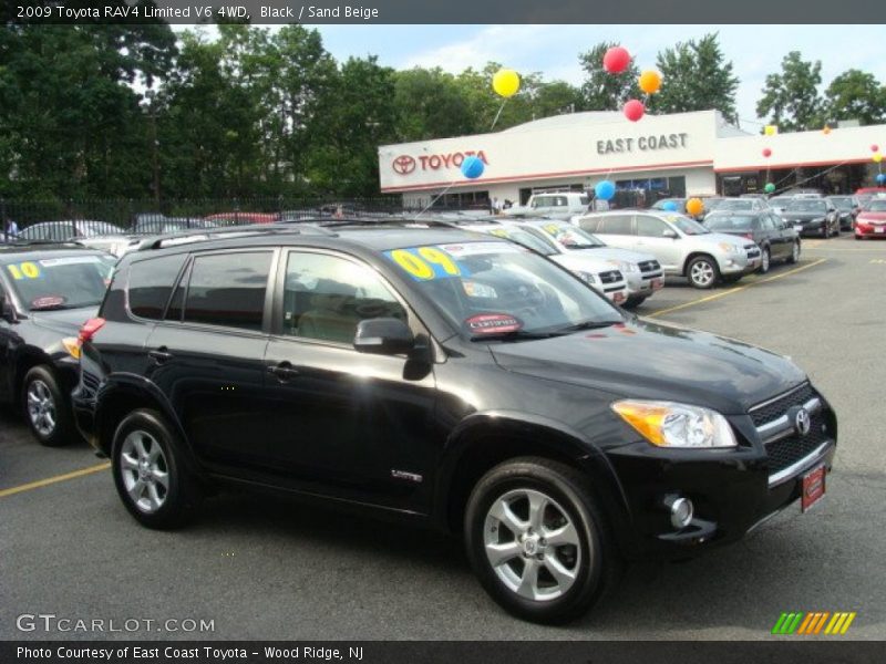 Black / Sand Beige 2009 Toyota RAV4 Limited V6 4WD