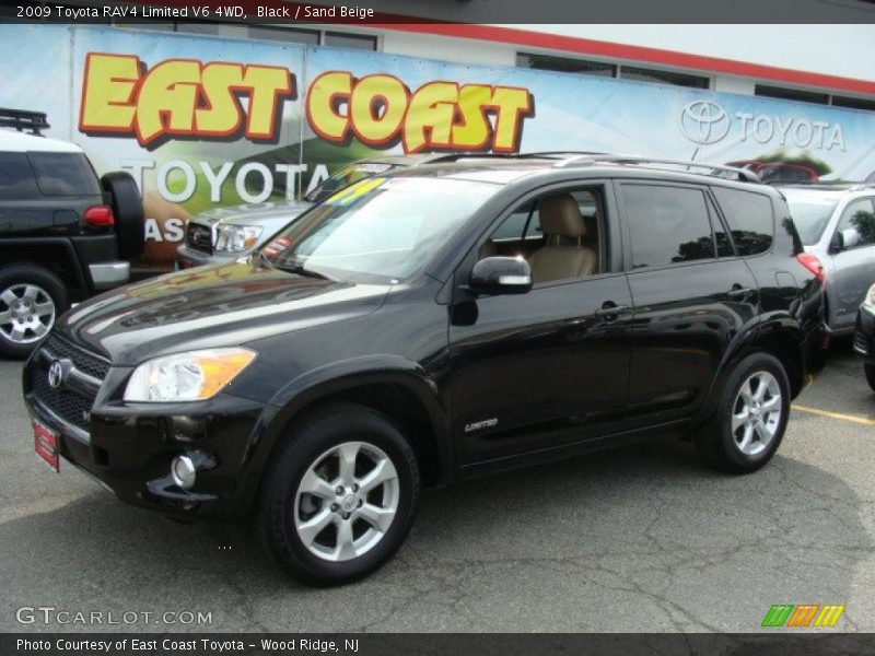Black / Sand Beige 2009 Toyota RAV4 Limited V6 4WD